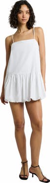 Onia Air Linen Bubble Mini Dress