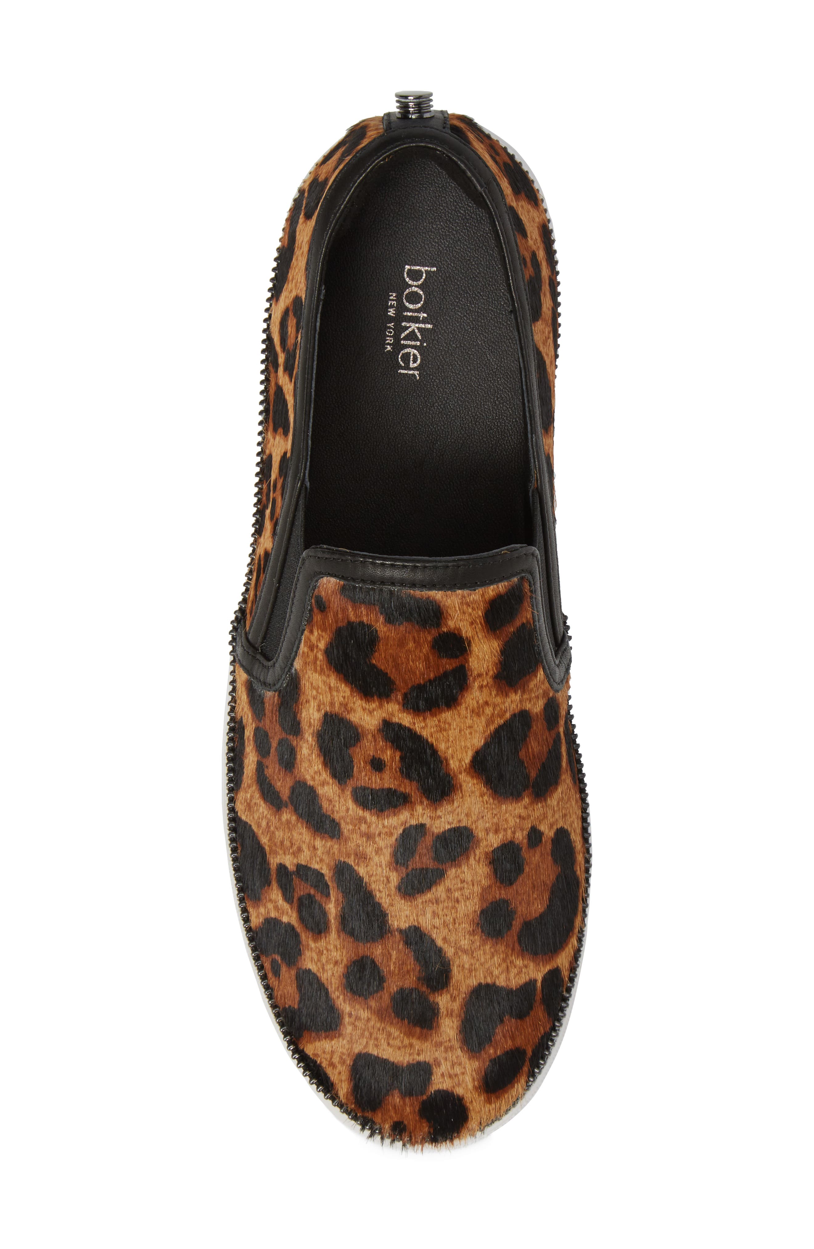Harper Genuine Calf Hair Slip-On Sneaker, Alternate, color, LEOPARD CALF HAIR