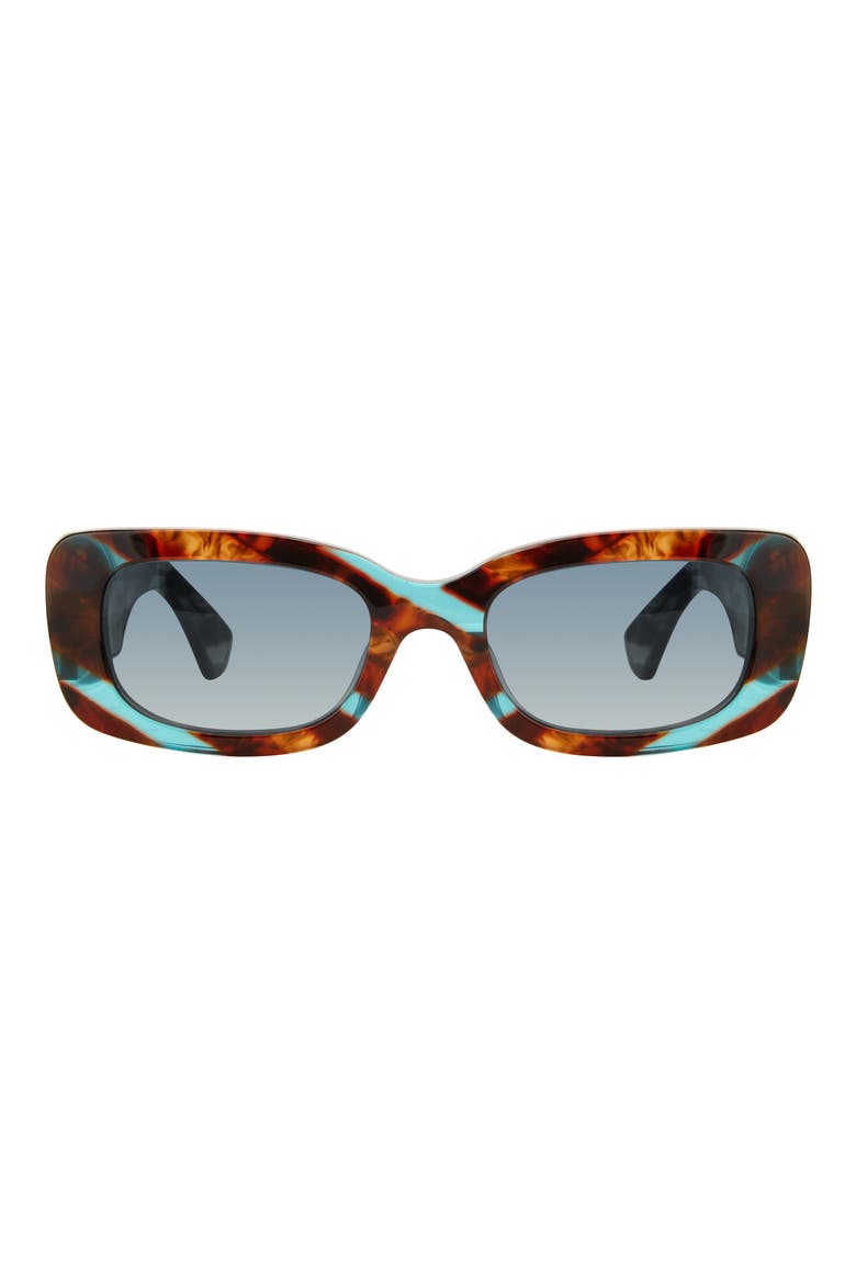 52mm Rectangular Sunglasses, Main, color, CURACAO NOVILLA