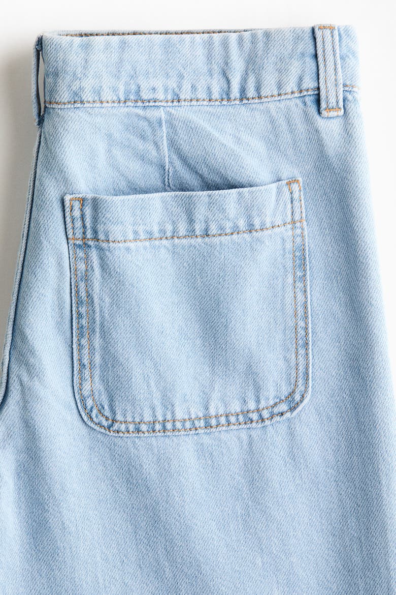Wide-leg Regular Waist Jeans, Alternate, color, Light denim blue