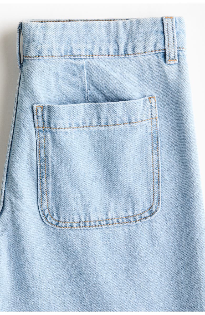 H&M Wide Regular Waist Jeans, Alternate, color, Light Denim Blue