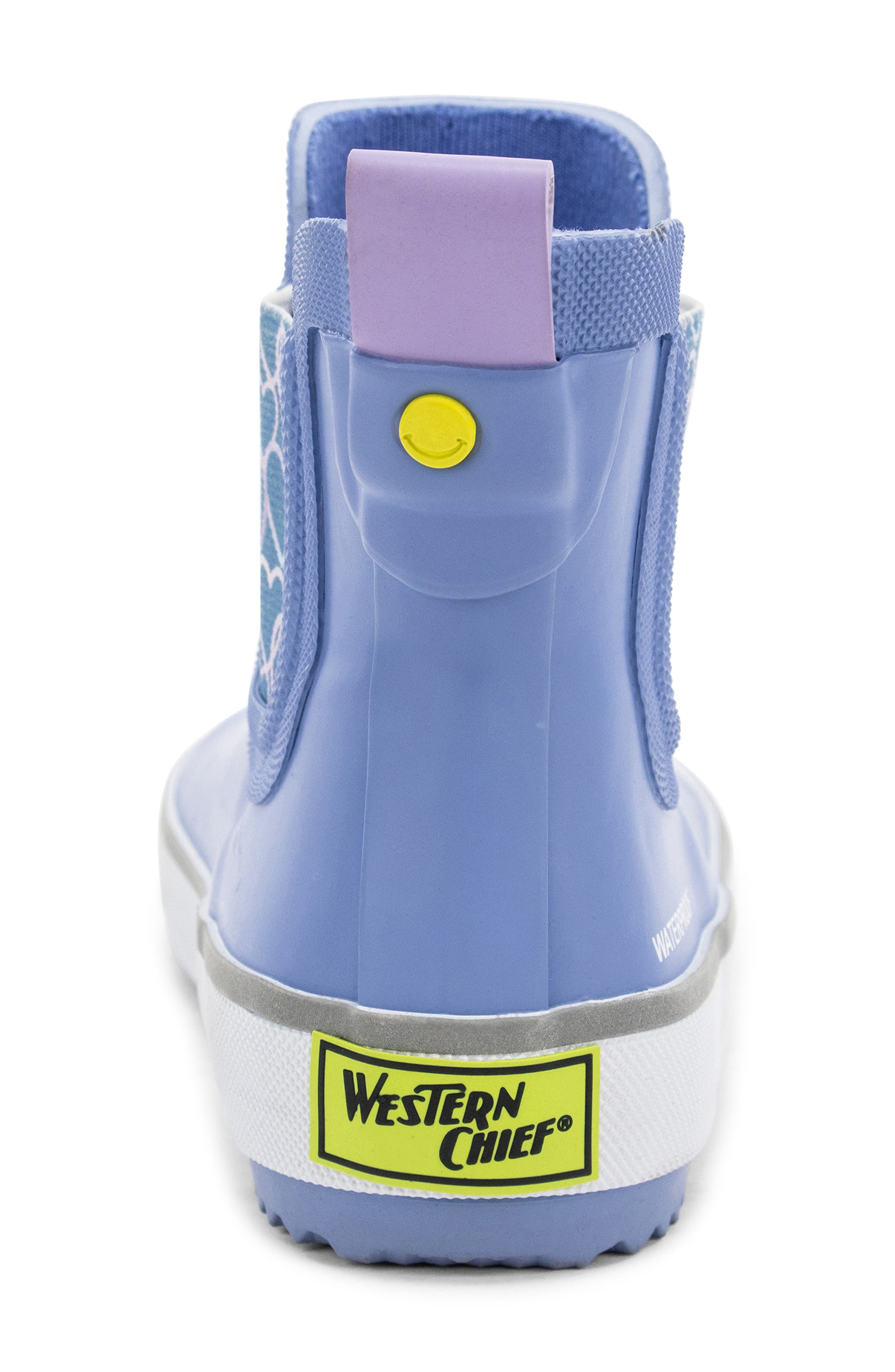 Western Chief Kids' Element Waterproof Chelsea Rain Boot, Alternate, color, Periwinkle
