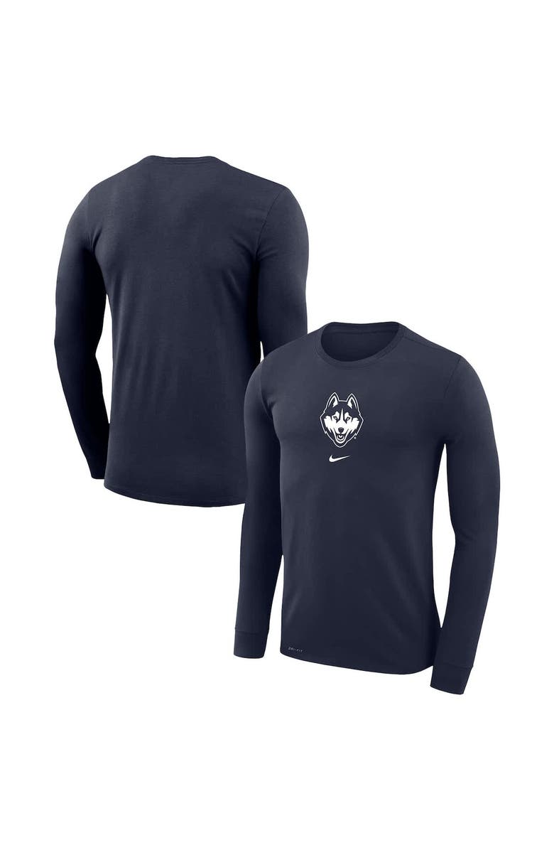 Nike Men's Nike  Navy UConn Huskies Basketball Shootaround Long Sleeve T-Shirt, Alternate, color, 