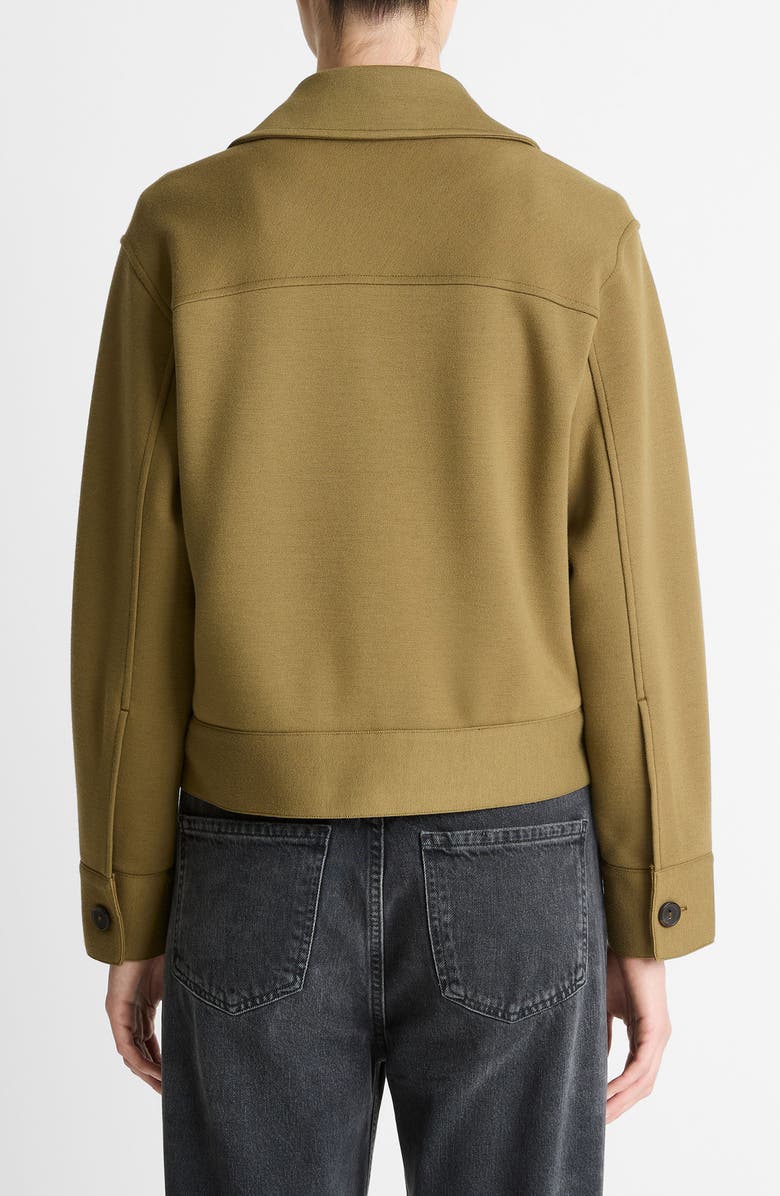 Vince Crop Jacket, Alternate, color, Dark Olive Stone