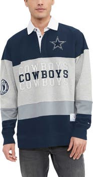 Tommy Hilfiger Men's Tommy Hilfiger Heather Gray/Navy Dallas Cowboys Connor Oversized Rugby Long Sleeve Polo