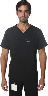 Members Only Manchester 3-Pocket Scrub Top