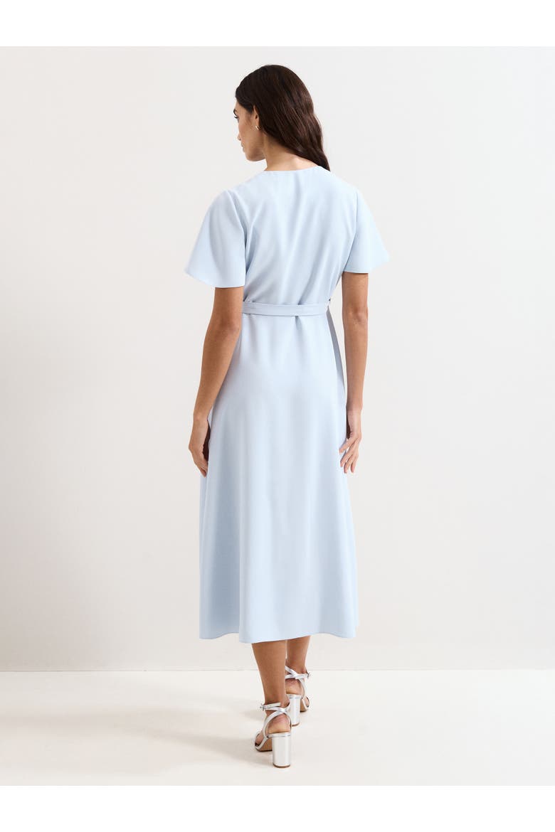 Julissa Short Sleeve Wrap Dress, Alternate, color, Pale Blue