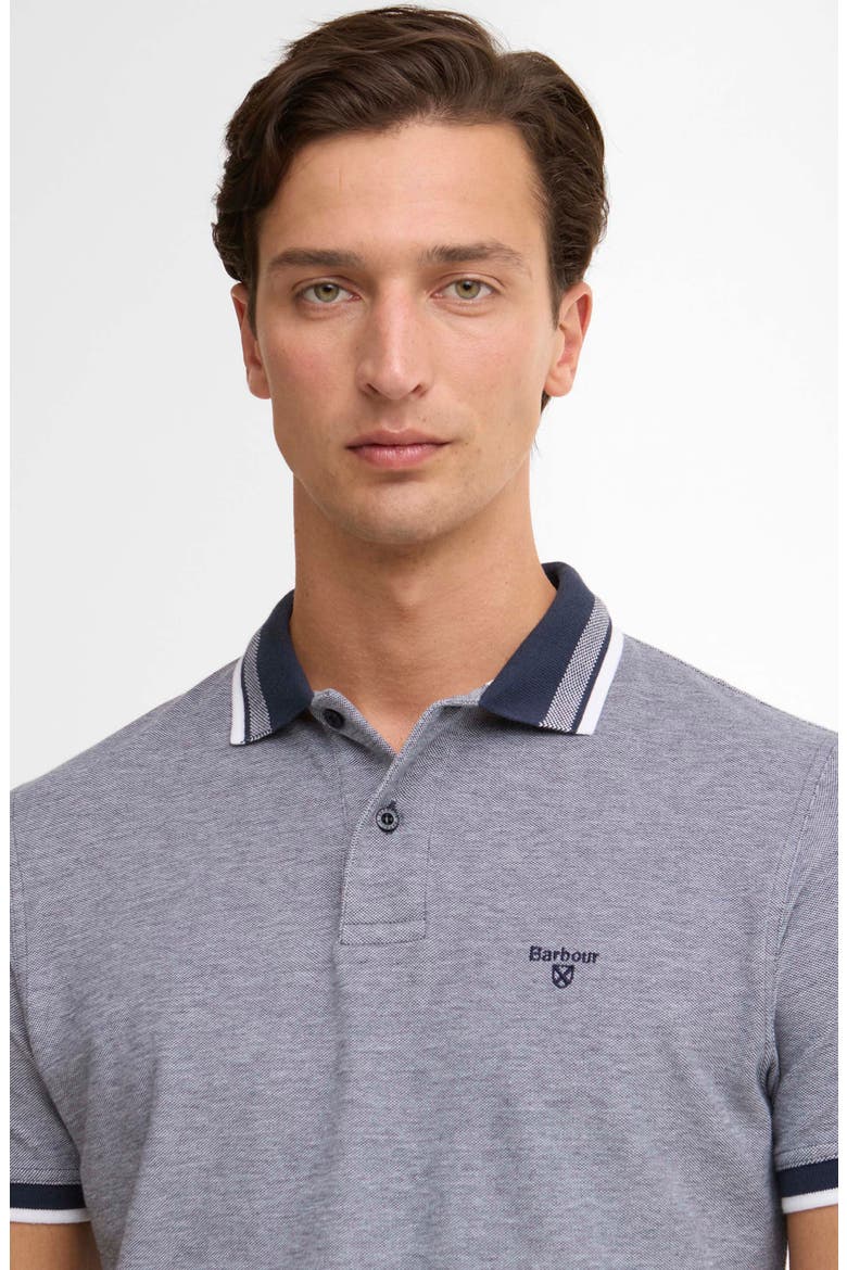 Castleford Tailored Fit Cotton Piqué Polo, Alternate, color, NAVY
