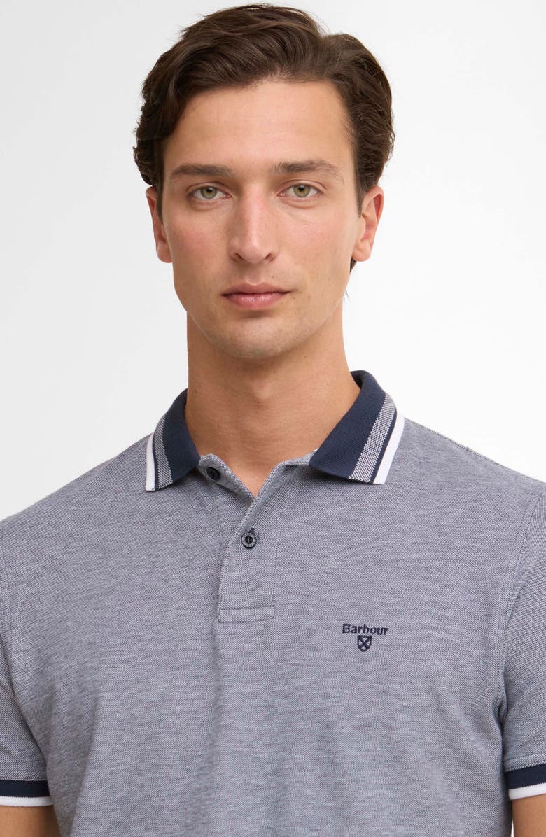 Barbour Castleford Tailored Fit Cotton Piqué Polo, Alternate, color, Navy