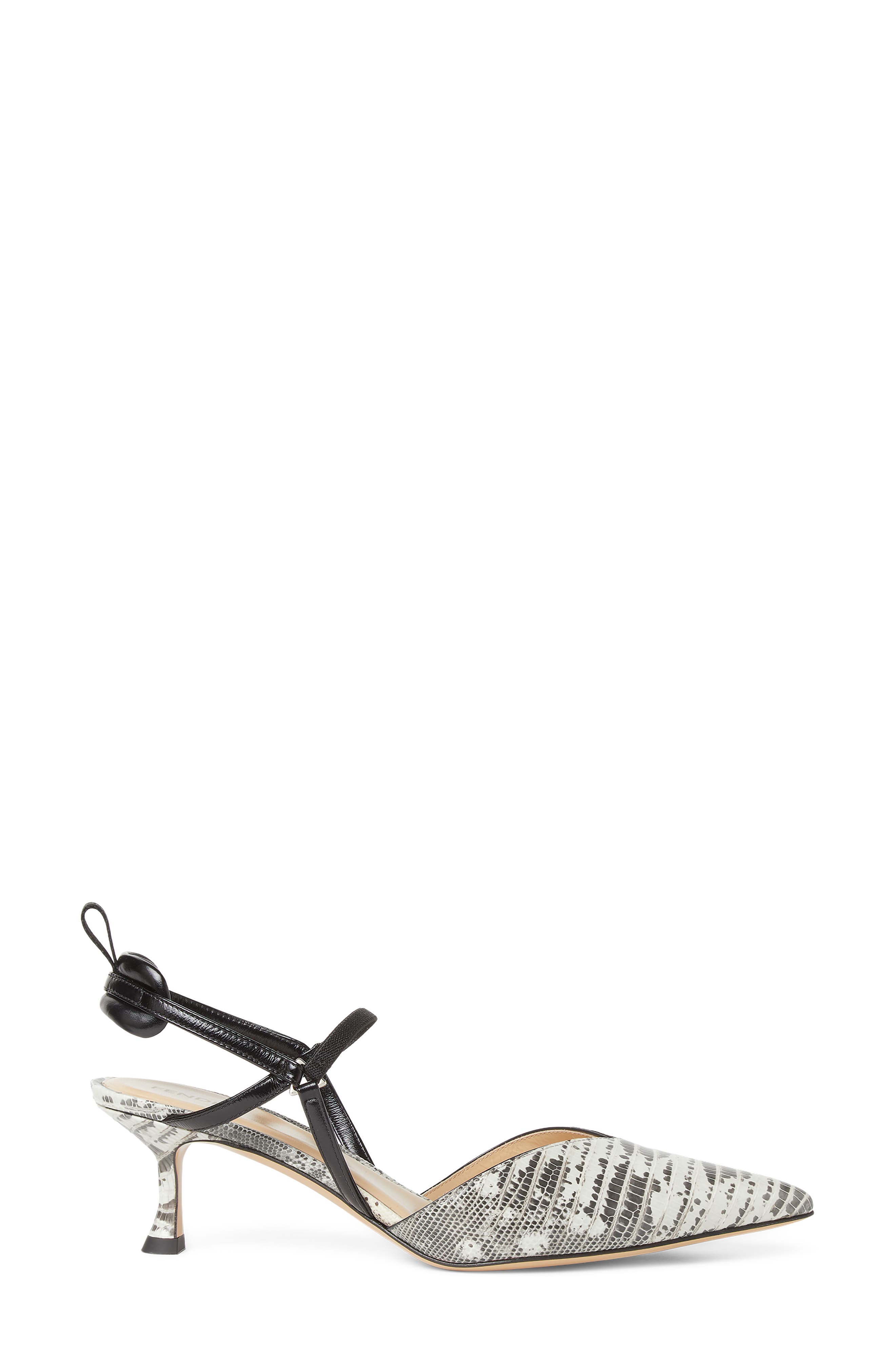 Colibrì Croc Embossed Leather Slingback Pump, Alternate, color, F1XJU PERGAMENA CHIAR NERO