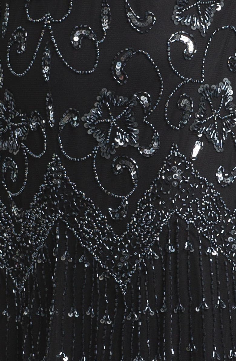 Pisarro Nights Beaded Mesh Dress, Alternate, color, 