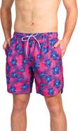 TailorByrd Hibiscus Bliss Swim Shorts