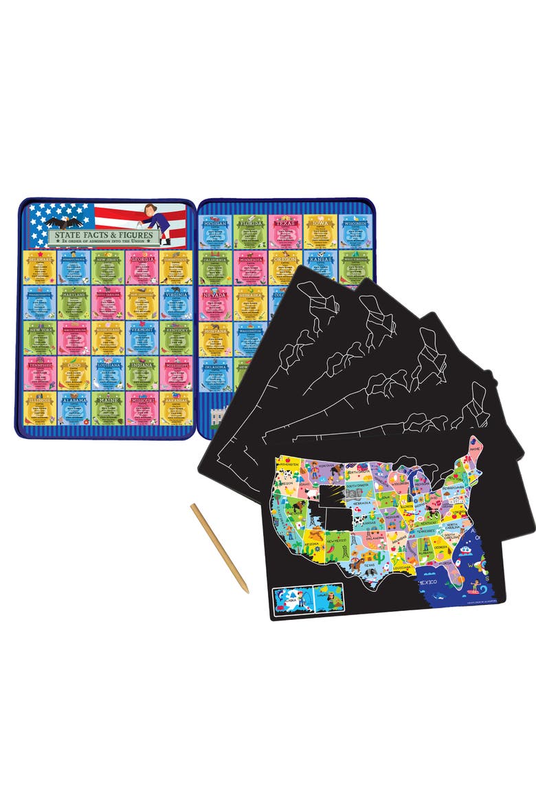 T.S. Shure Scratchadoodle Usa Learning Tin, Alternate, color, Multicolored