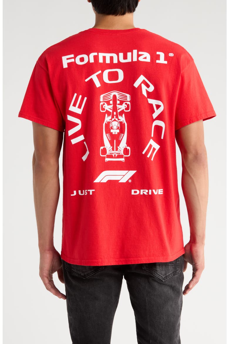 F1® White Car Flea Market Graphic T-Shirt, Alternate, color, RED