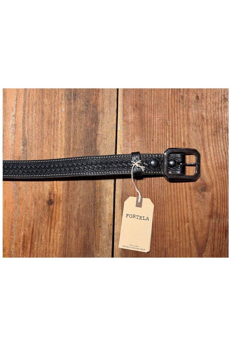 Vintage Square Buckle Belt, Alternate, color, Black