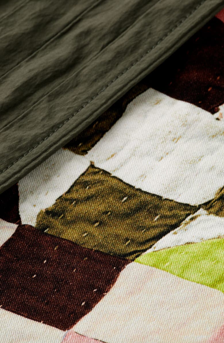 Scotch & Soda Kids' Pleated Patchwork Skort, Alternate, color, Thyme