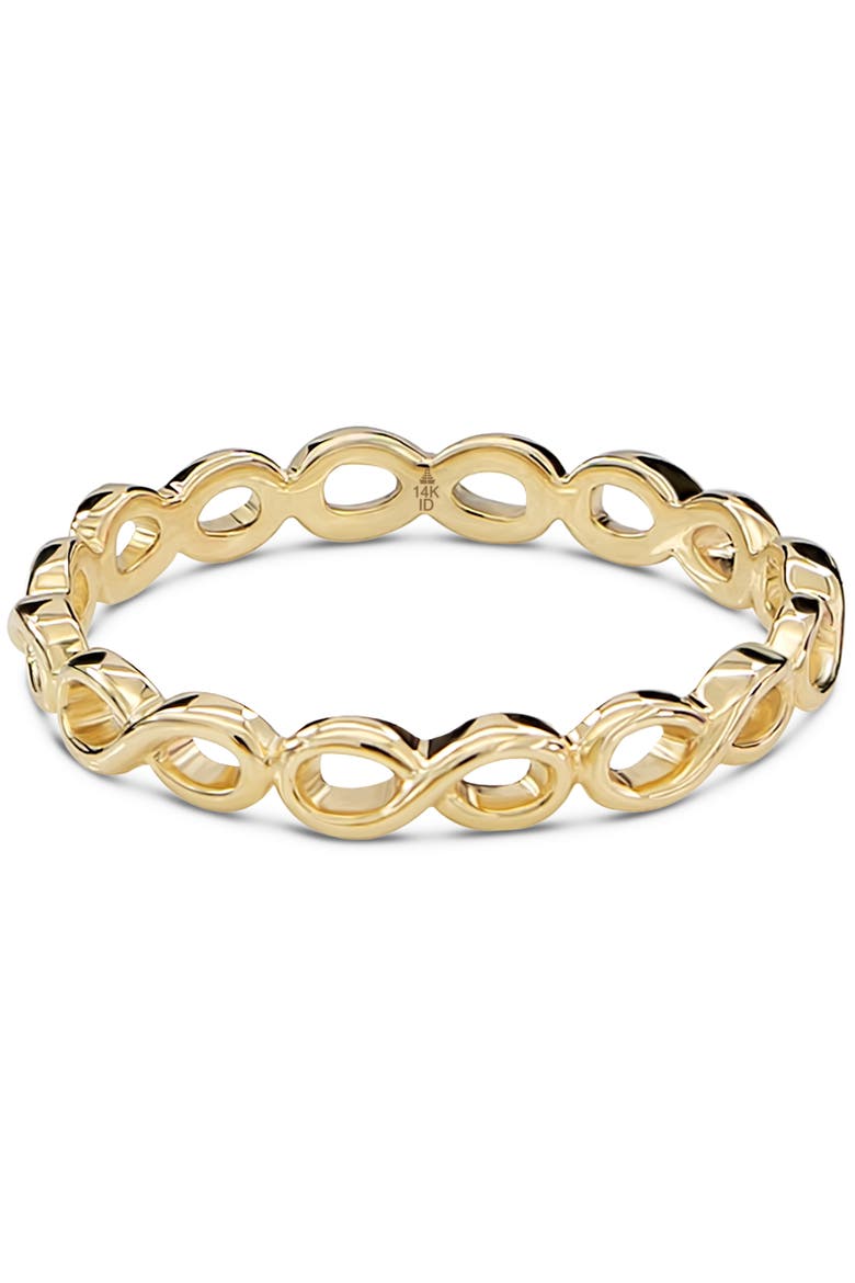 Infinity Ring in 14K Gold, Main, color, Yellow Gold