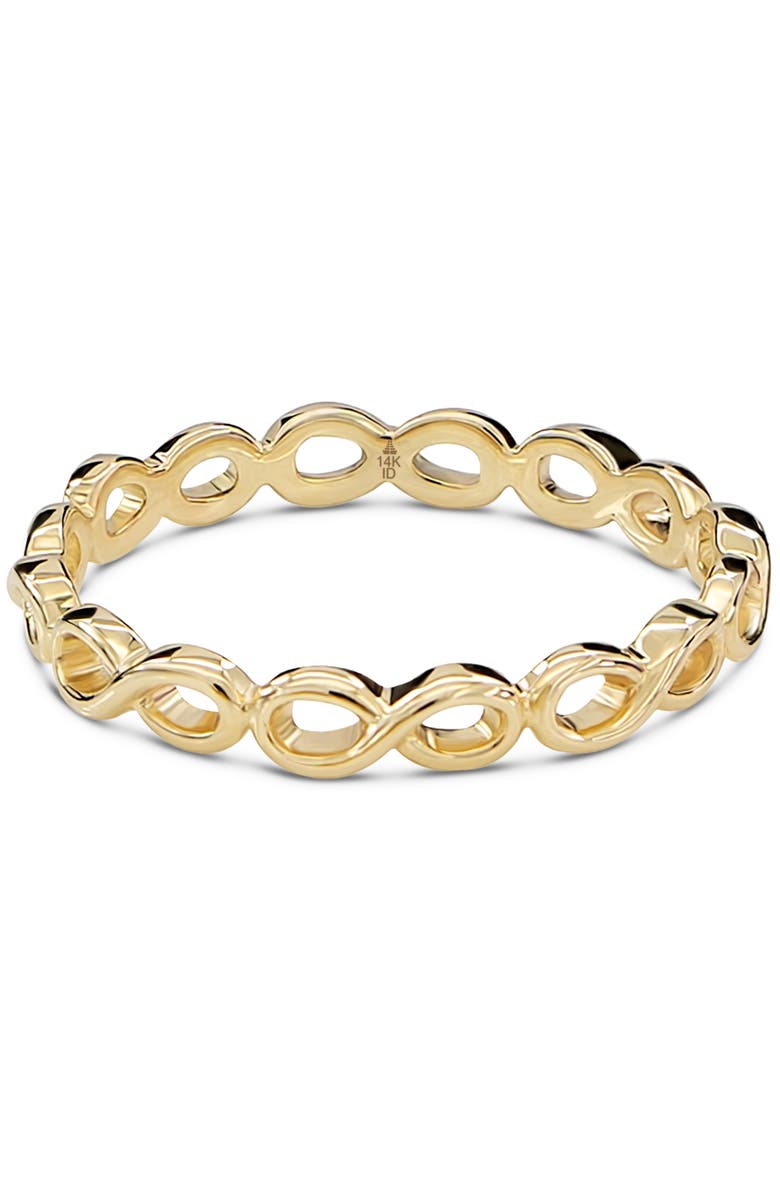 DEVATA Infinity Ring in 14K Gold, Main, color, Yellow Gold