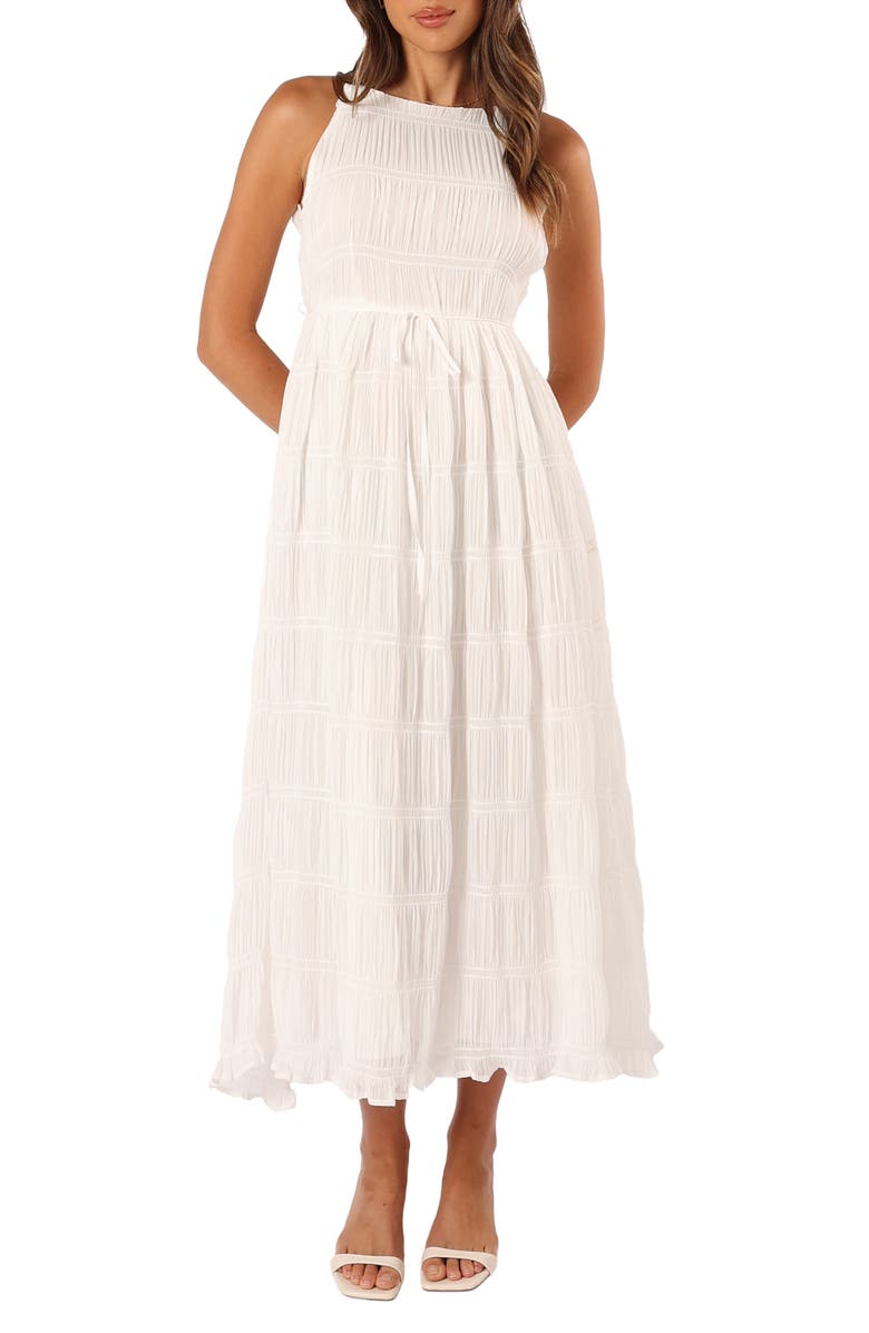 Petal & Pup Ema Shirred Maxi A-Line Dress, Main, color,