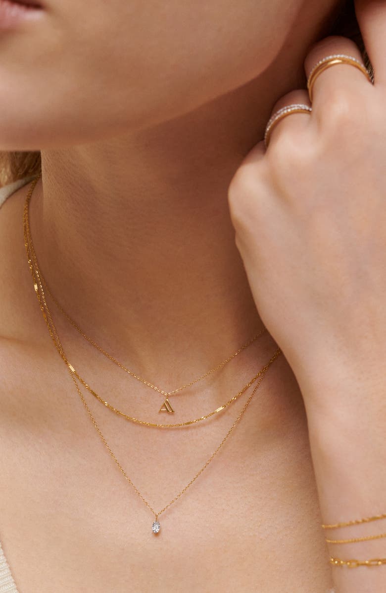 Monica Vinader Marquise Diamond Chain Bracelet, Alternate, color, 14K Gold