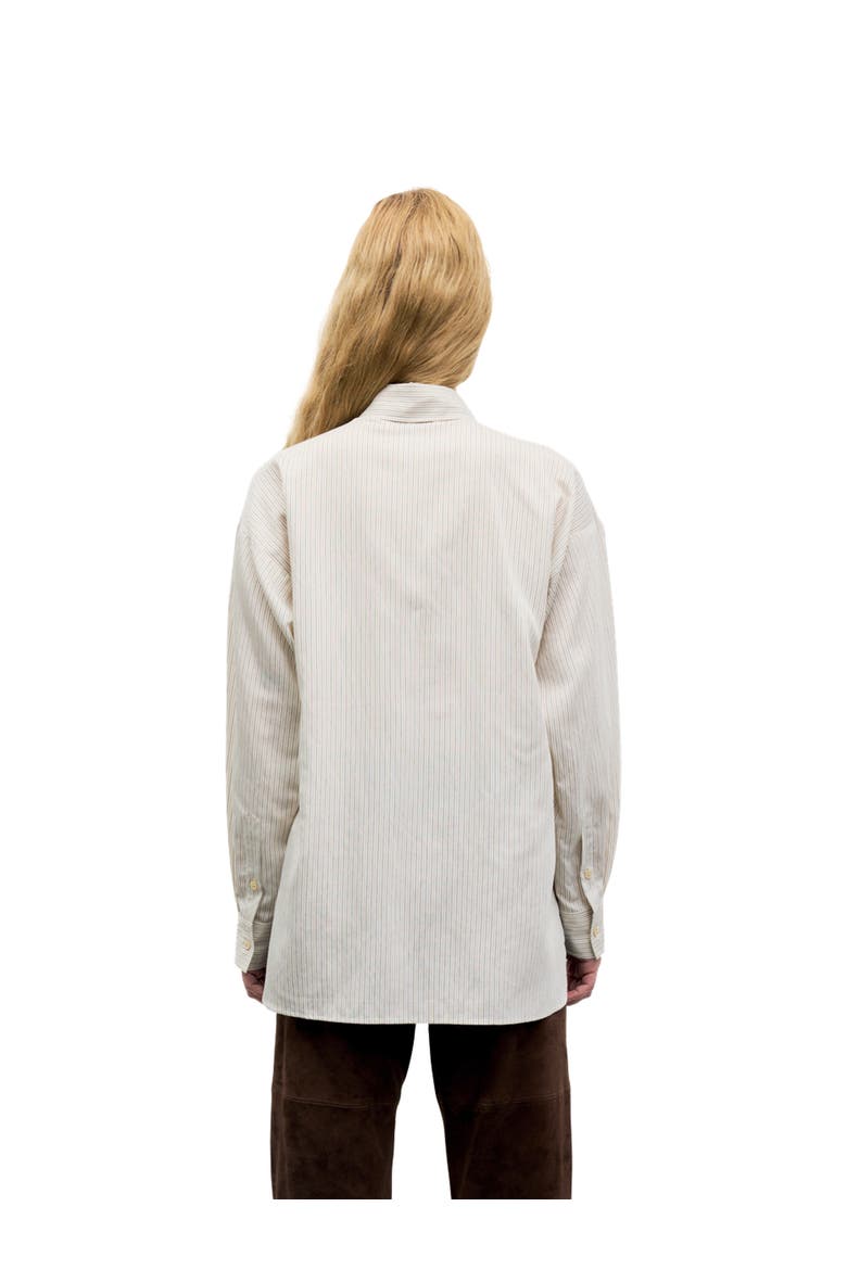 Lys Striped Embroidered Detail Shirt, Alternate, color, Beige