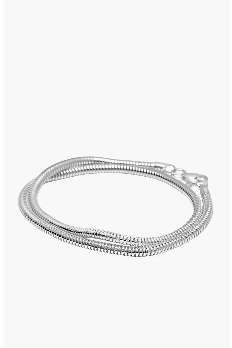Wrap Around Chain Bracelet, Alternate, color, Silver