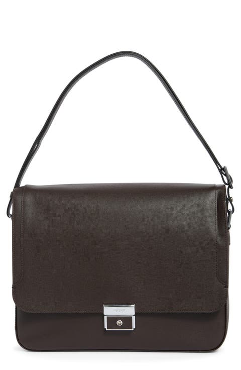 Le Foulonné Flap Shoulder Strap Briefcase