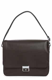Longchamp Le Foulonné Flap Shoulder Strap Briefcase