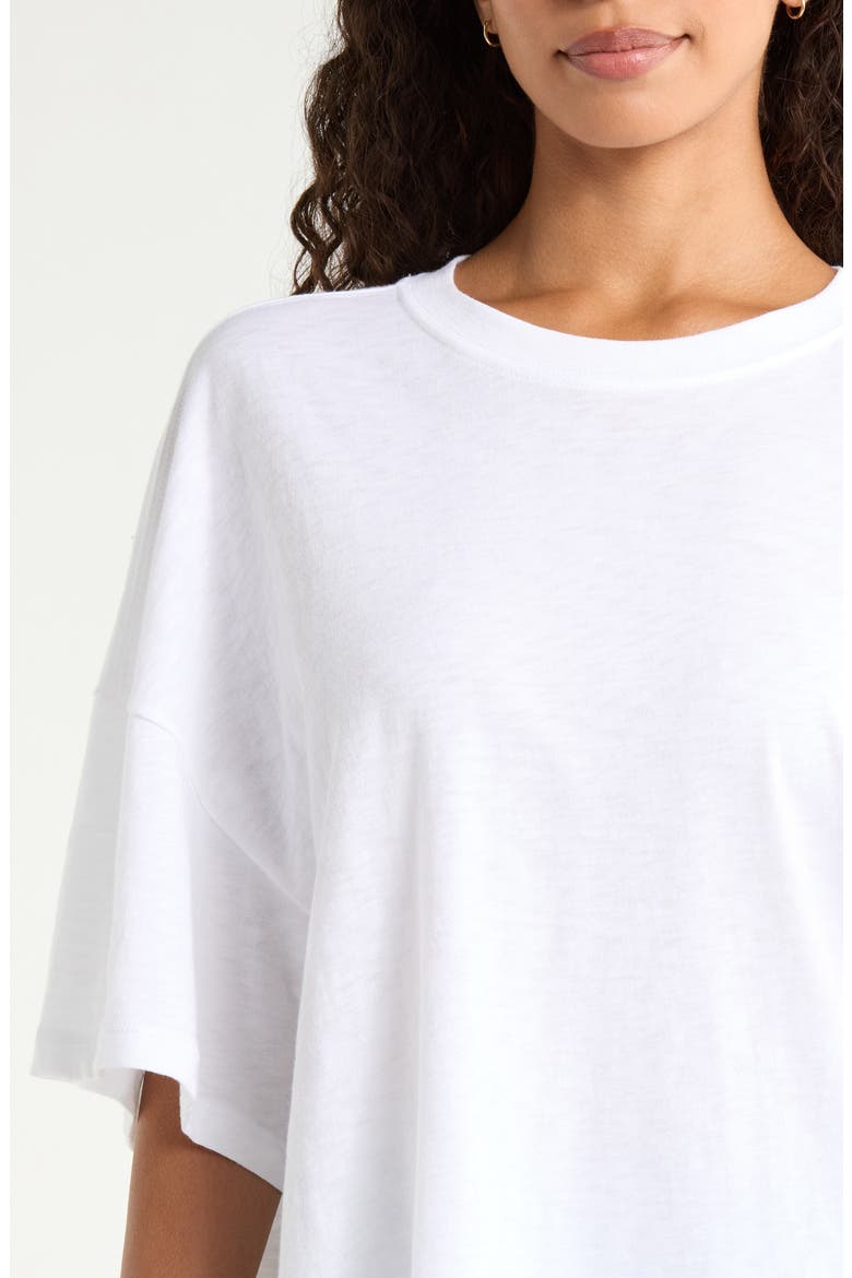 Sunwashed Boyfriend T-Shirt, Alternate, color, WHITE