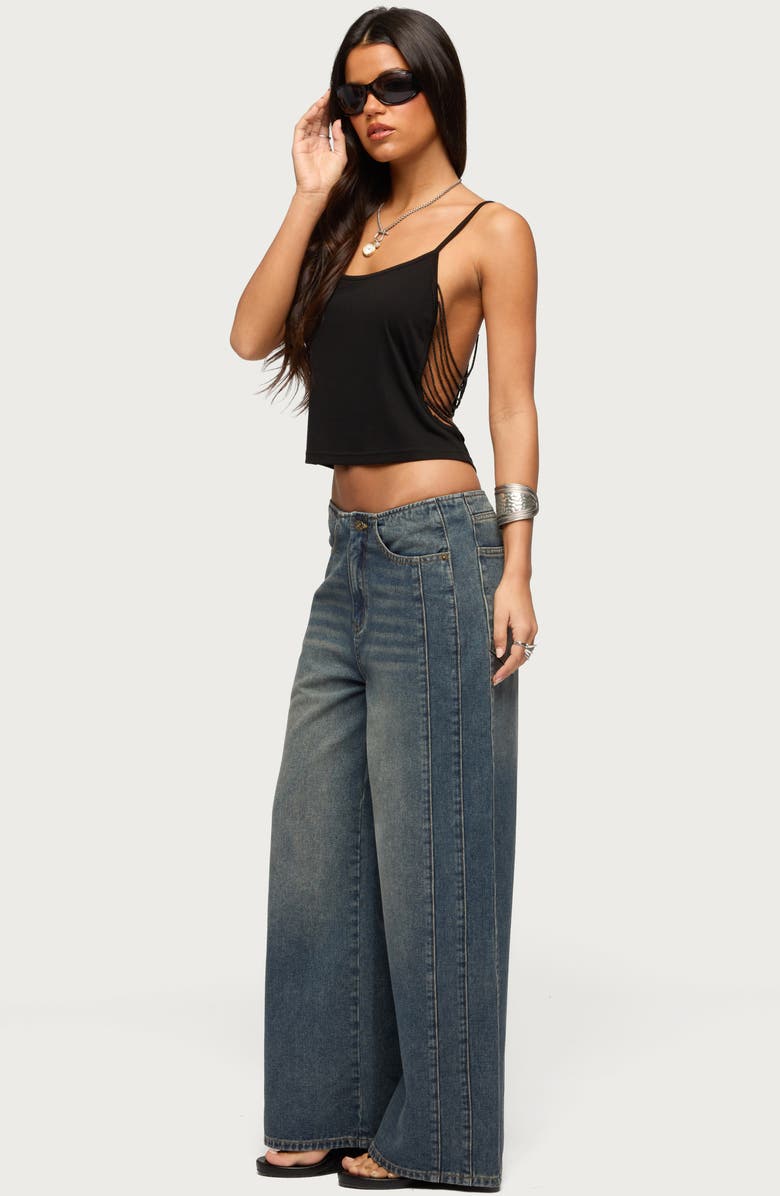 EDIKTED Elia Wide Leg Jeans, Alternate, color,