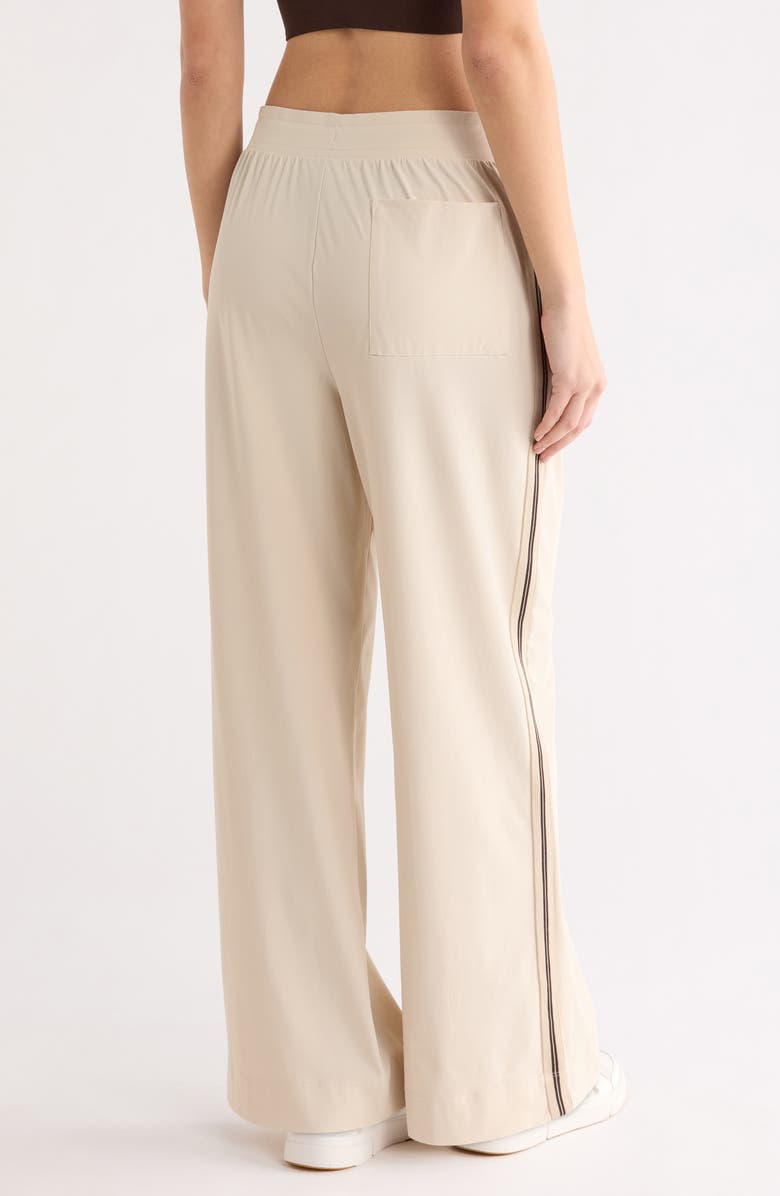 Sweaty Betty Explorer Side Stripe Wide Leg Pants, Alternate, color, Barley Beige