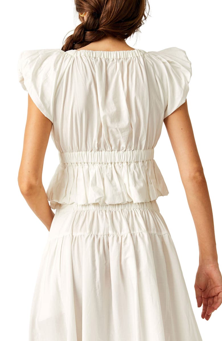 Free People Bring the Bubble Tie Waist Crop Top, Alternate, color, 