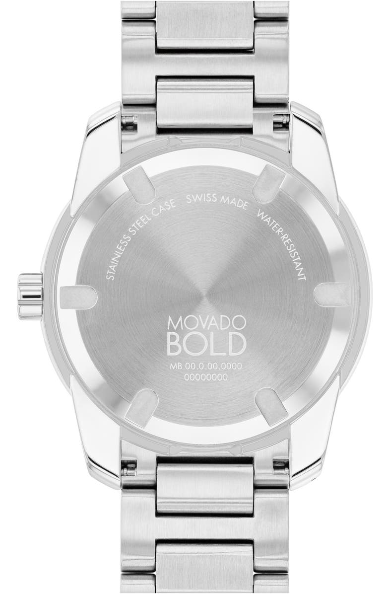 Movado Bold Verso Bracelet Watch, 42mm, Alternate, color, Grey