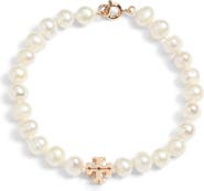 Tory Burch Kira Cultured Pearl Bracelet