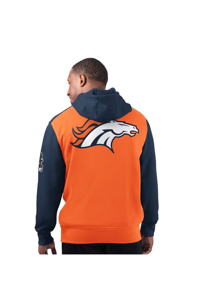 STARTER Men's Starter Orange Denver Broncos Extreme Pullover Hoodie, Alternate, color,
