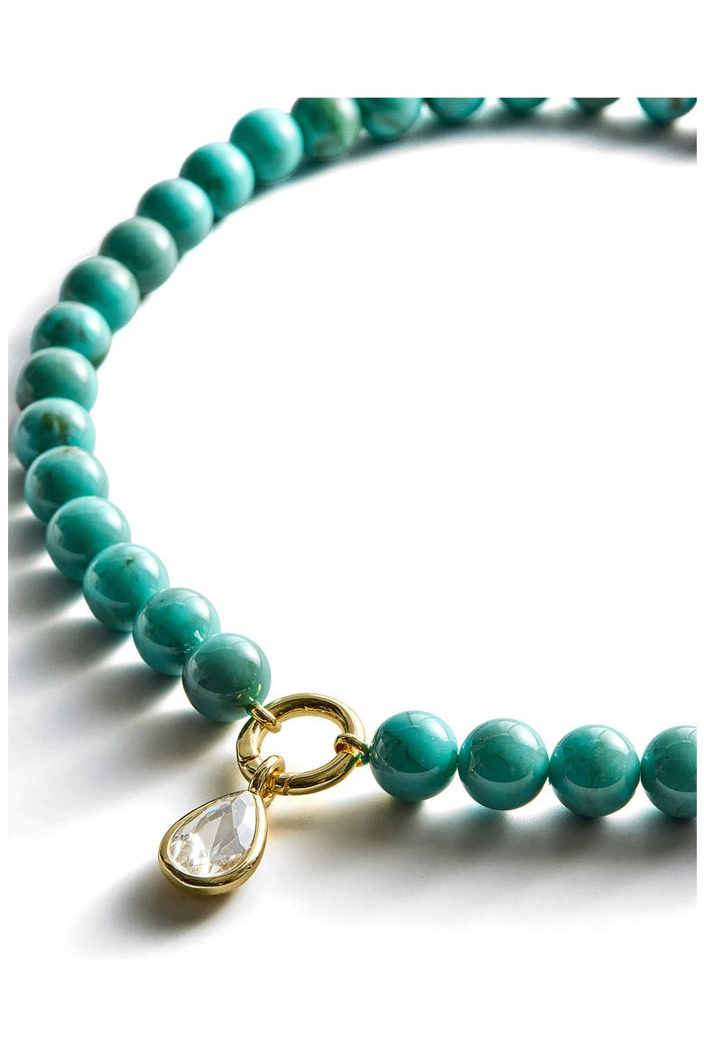 Janette Beaded Pendant Necklace, Alternate, color, BLUE