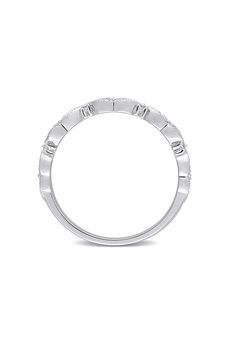 Diamond Semi Eternity Ring - 0.1ct., Alternate, color, WHITE GOLD