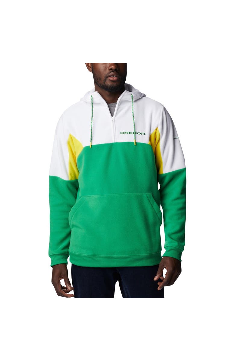 Columbia Men's Columbia Green Oregon Ducks Lodge Quarter-Zip Hoodie, Main, color, 