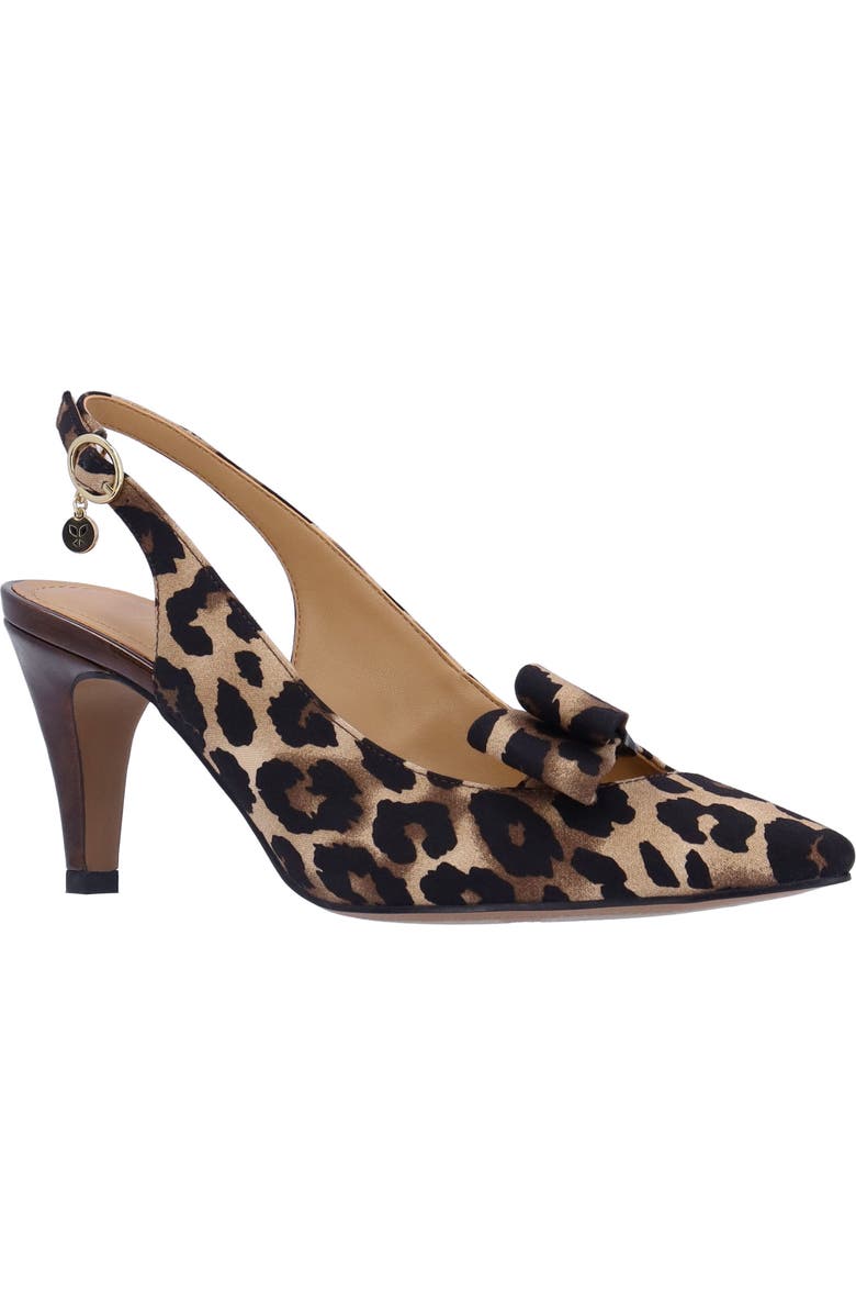 J. Reneé Rayne Slingback Pointed Toe Pump, Main, color, Black/ Brown/ Bronze