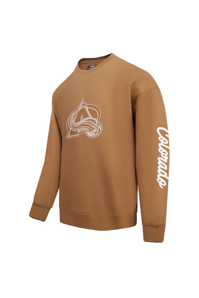 Men's Pro Standard  Brown Colorado Avalanche Paint the City Pullover Sweatshirt, Alternate, color, Brown
