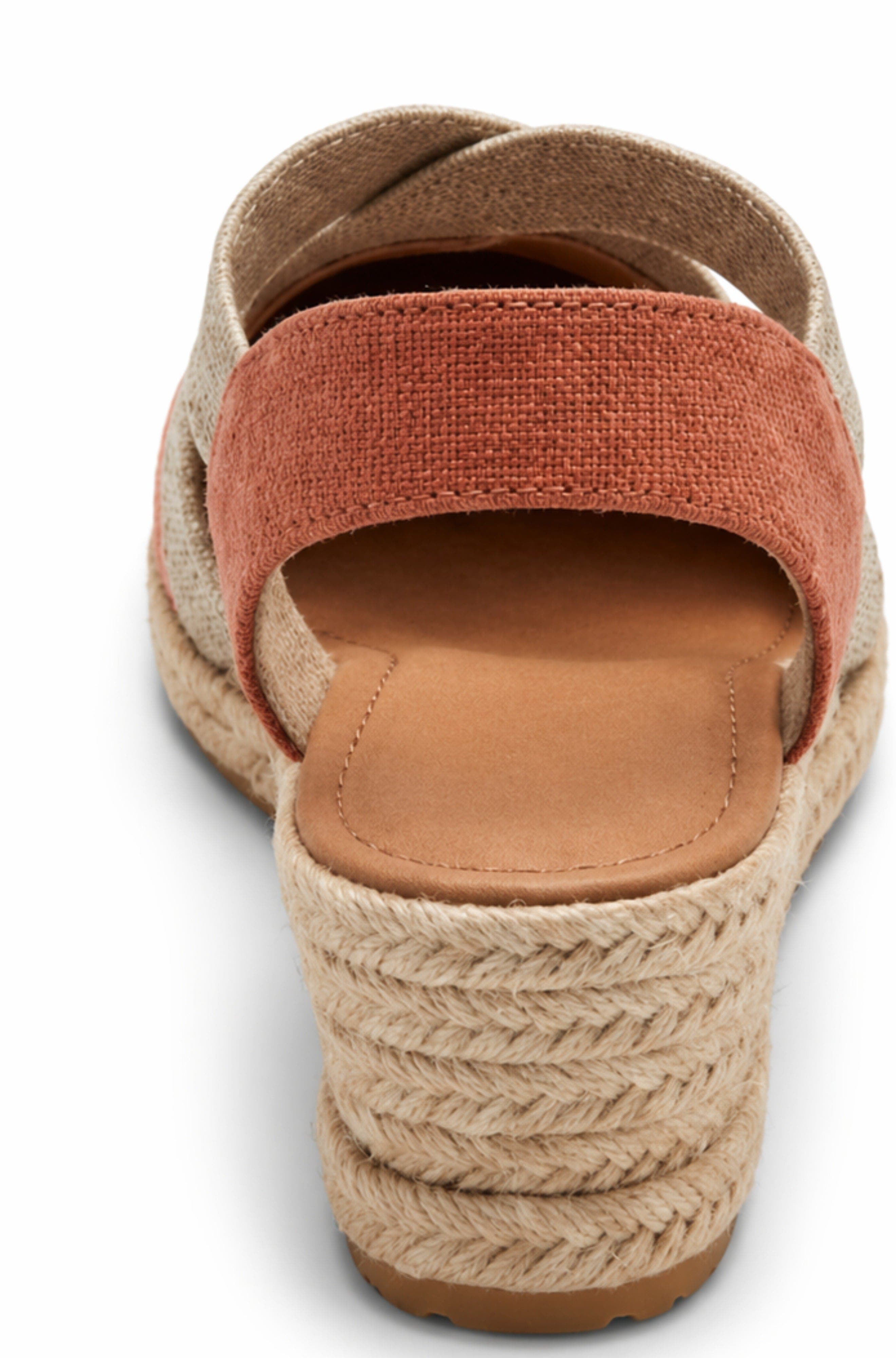Menina Step Barbate Low Espadrille Sandal, Alternate, color, Terracotta