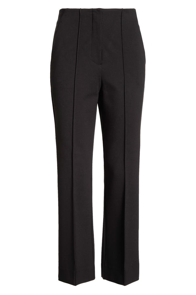 The Alissa Ponte Knit Pants, Alternate, color, BLACK