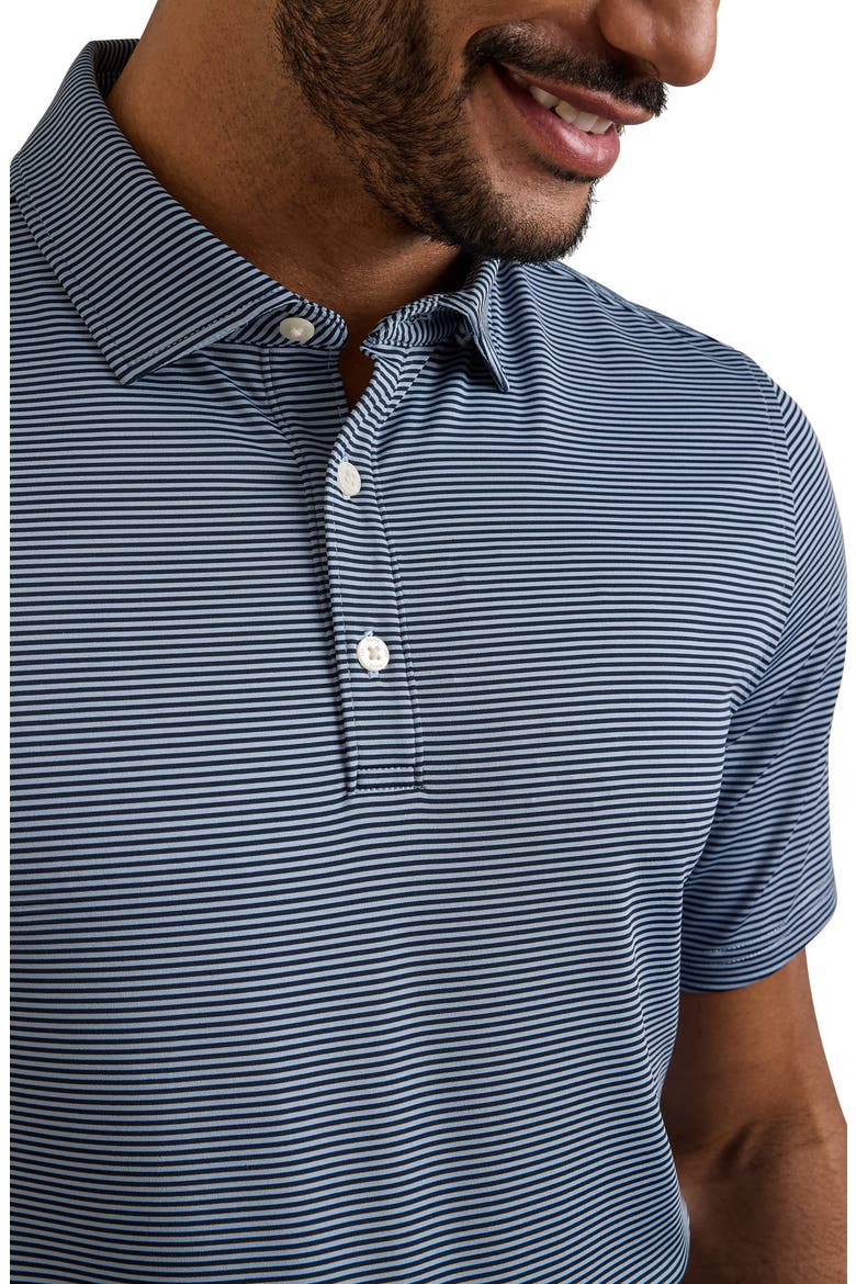 Drive Time Performance Polo, Alternate, color, TRUE NAVY/ ARCTIC BLUE STRIPE