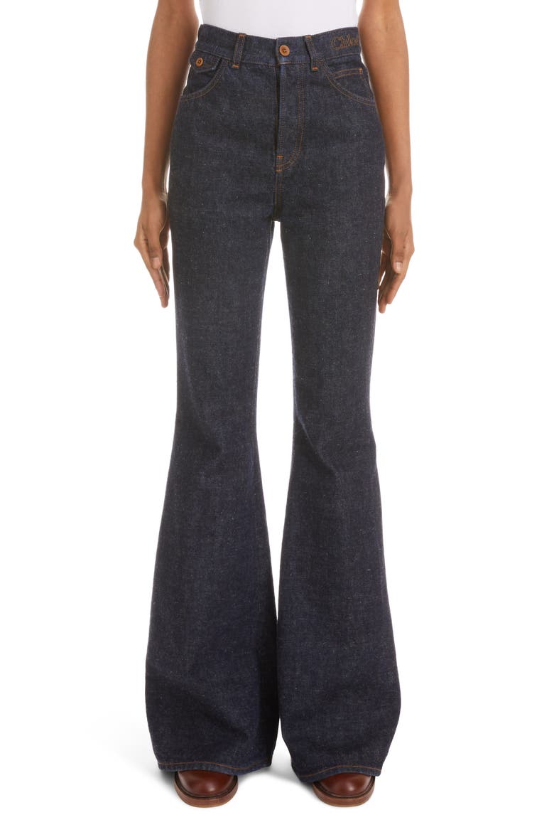 Wide Leg Cotton & Hemp Jeans, Main, color, ICONIC NAVY