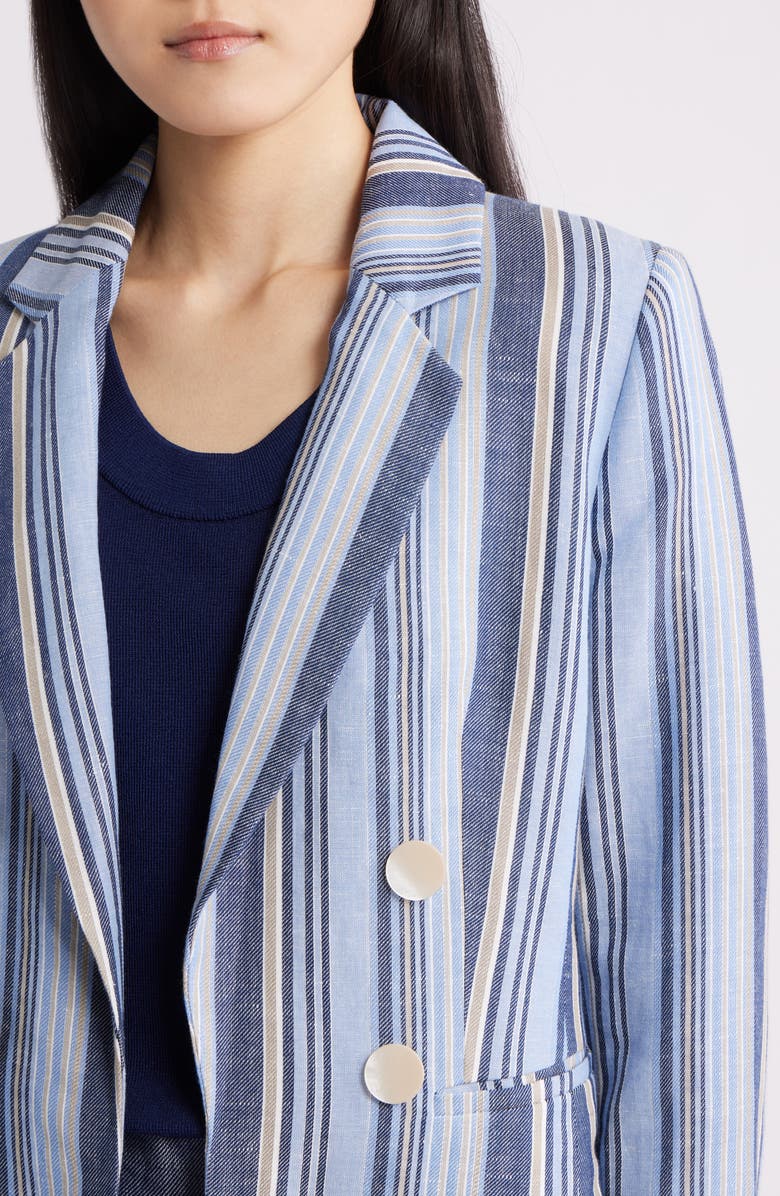 Anne Klein Stripe Blazer, Alternate, color, 