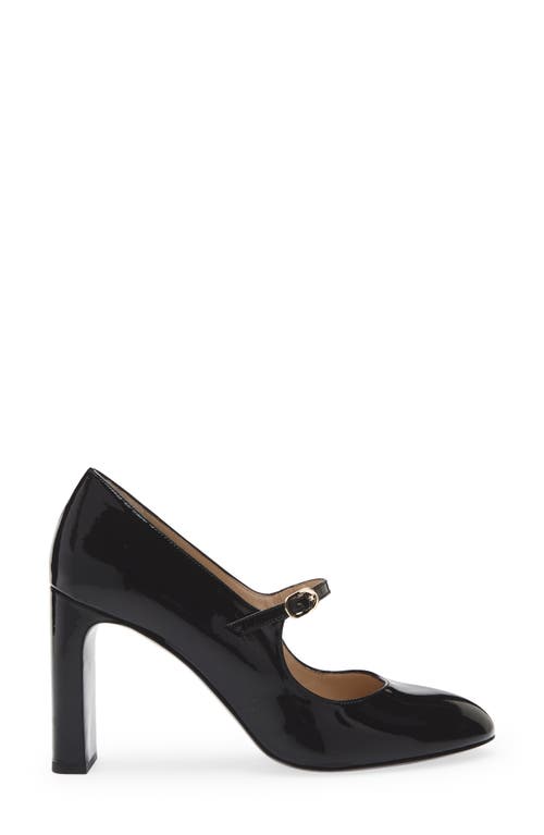 Stuart Weitzman Babette Patent Leather Mary Jane Pumps In Black