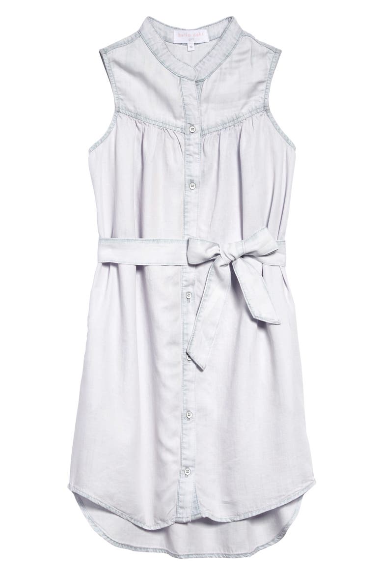 Sleeveless Shirtdress, Main, color, SWEET ROSE