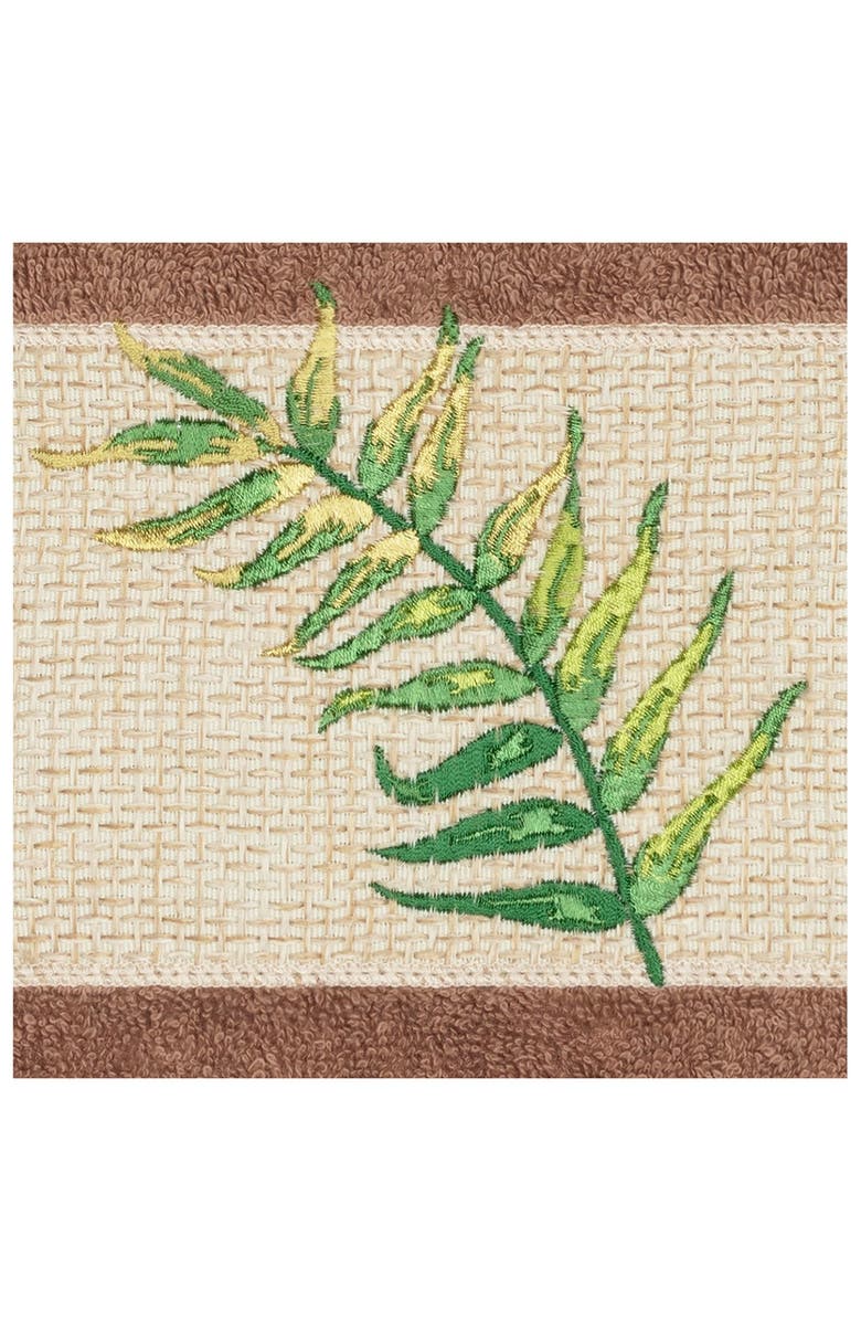 Linum Home Textiles Zoe 3-Piece Embellished Towel - Latte, Alternate, color, Latte