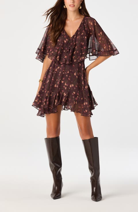 Lilah Floral Chiffon Minidress