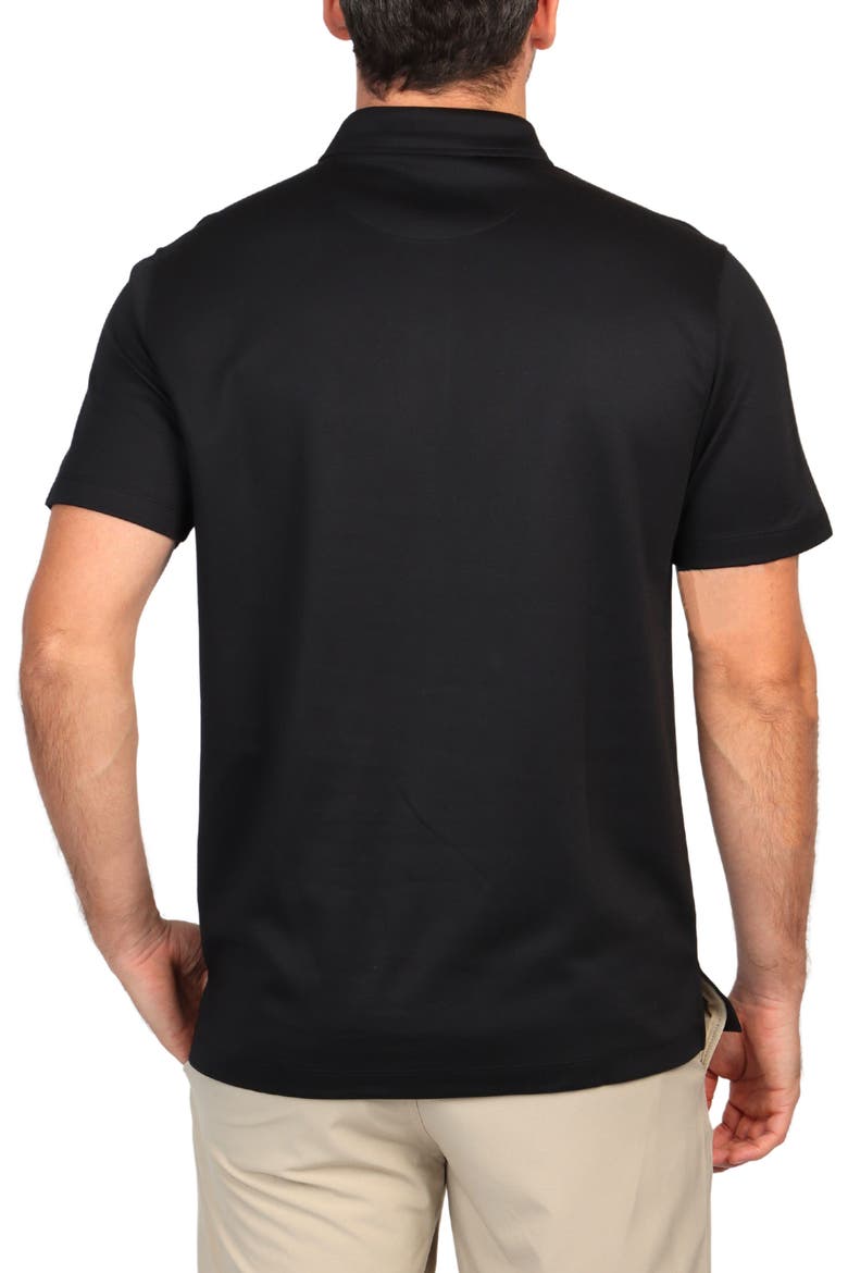 Solid Modal Blend Polo, Alternate, color, BLACK